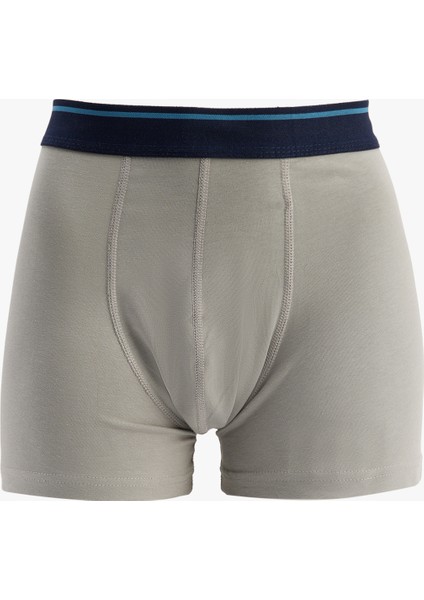 Yeni Sezon Balık Desenli Pamuklu 3'lü Boxer Seti
