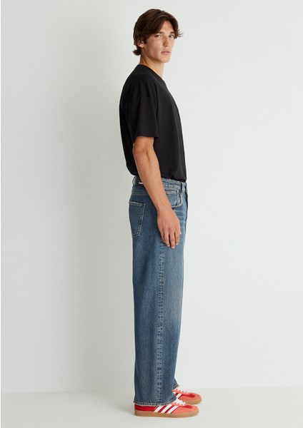 Atlanta Street Puslu Indigo Mavisi Denim Jean Pantolon 0010305-88526