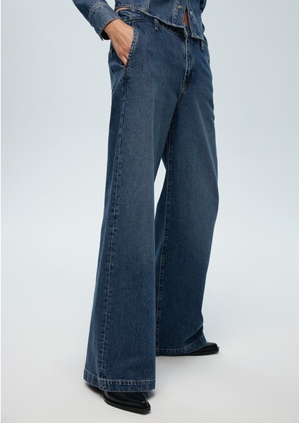 Karen Iconic Vintage Koyu Mavi Jean Pantolon 1010742-89118
