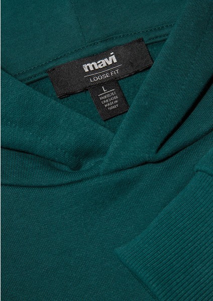 Yılbaşı Köpek Baskılı Yeşil Sweatshirt 0S10296-81962
