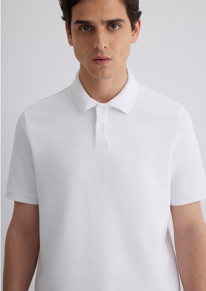 Beyaz Polo Tişört 0612231-620