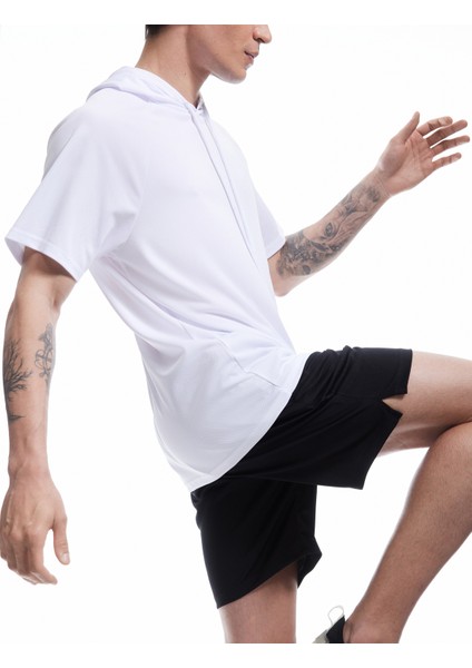 Yeni Sezon Beli Lastikli Bermuda Fermuarlı Cep Detaylı Oversize Erkek Spor Şort
