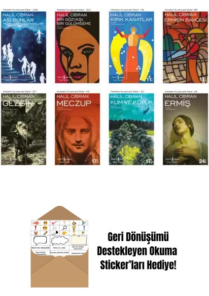 Halil Cibran 8 Kitap Seti + Okuma Sticker'ları