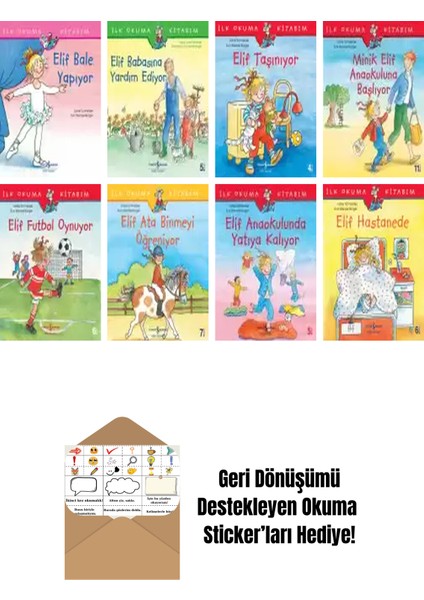 Eva Wenzel-Bürger 8 Kitap Seti + Okuma Sticker'ları