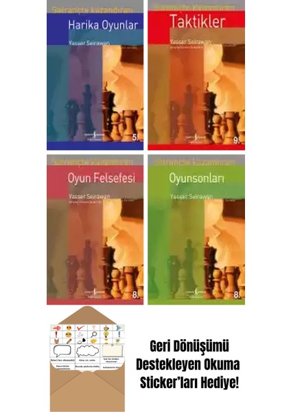 Yasser Seirawan 4 Kitap Seti + Okuma Sticker'ları