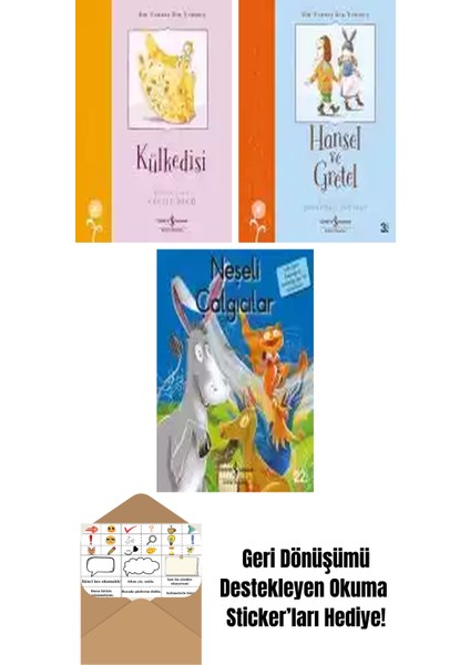 Grimm Kardeşler 3 Kitap Seti + Okuma Sticker'ları