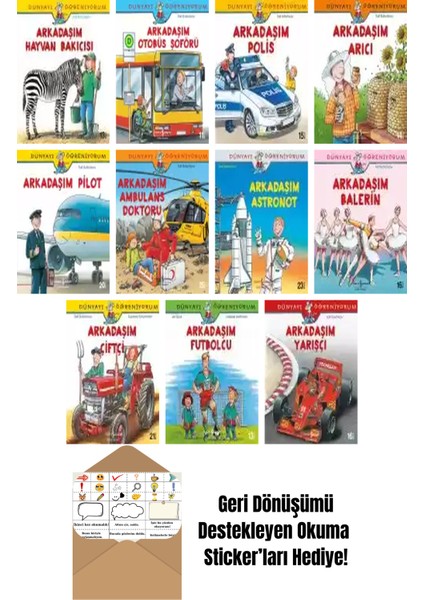 Ayça Sabuncuoğlu 11 Kitap Seti + Okuma Sticker'ları