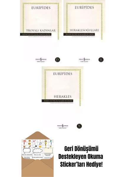 Euripides 3 Kitap Seti + Okuma Sticker'ları