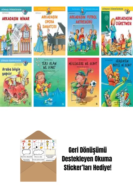 Ralf Butschkow 8 Kitap Seti + Okuma Sticker'ları