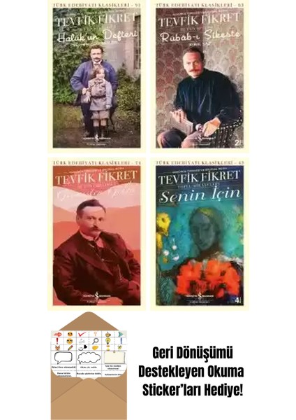 Tevfik Fikret 4 Kitap Seti + Okuma Sticker'ları