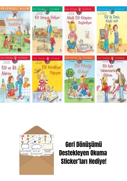 Annette Steinhauer 8 Kitap Seti + Okuma Sticker'ları