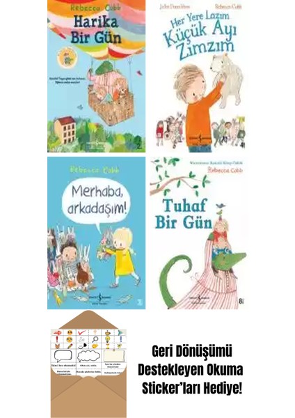 Rebecca Cobb 4 Kitap Seti + Okuma Sticker'ları