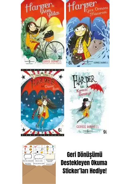 Cerrie Burnell 4 Kitap Seti + Okuma Sticker'ları