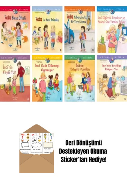 Anna Wagenhoff 8 Kitap Seti + Okuma Sticker'ları