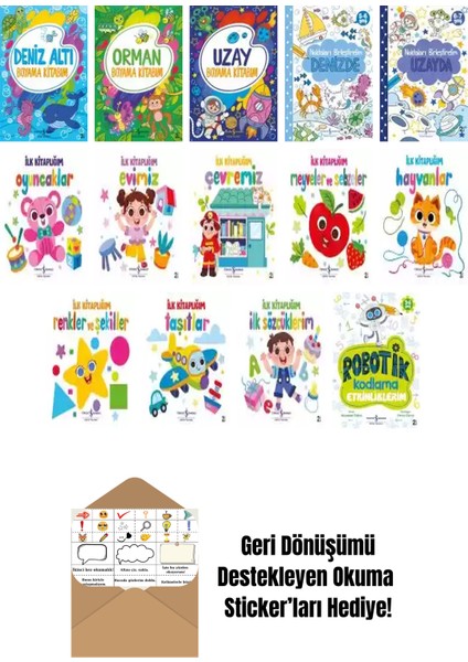 Pervin Özcan 14 Kitap Seti + Okuma Sticker'ları