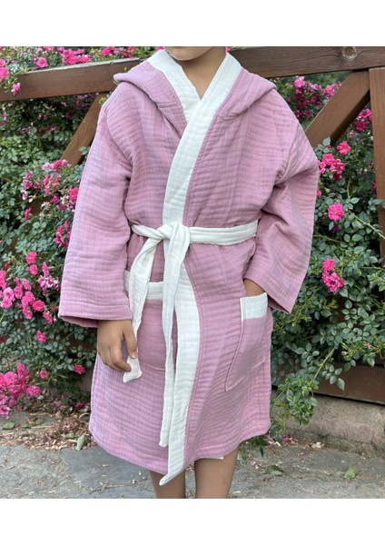 Pamuk 4 Katlı Müslin Kumaş Bebek Çocuk Bornoz fiyatları