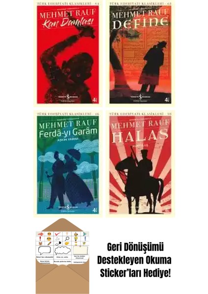 Mehmet Rauf 4 Kitap Seti + Okuma Sticker'ları