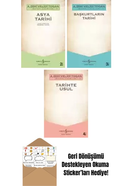 A. Zeki Velidi Togan 3 Kitap Seti + Okuma Sticker'ları