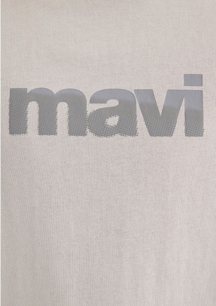 Mavi Logo Sırt Baskılı Gri Tişört 0612522-70074