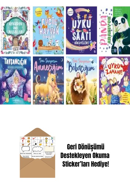 Stephanie Moss 8 Kitap Seti + Okuma Sticker'ları