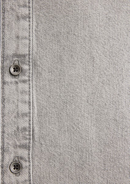 Roy Lux Black Buz Grisi Jean Gömlek 0210496-89295