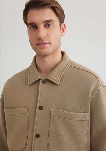 Bej Overshirt 0211362-80656
