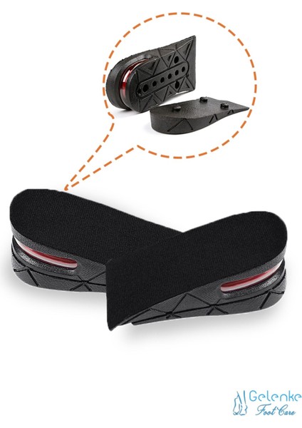 5 cm Boy Uzatıcı Tabanlık, Gizli Topuk Yükselten Hava Yastıklı Unisex fiyatları
