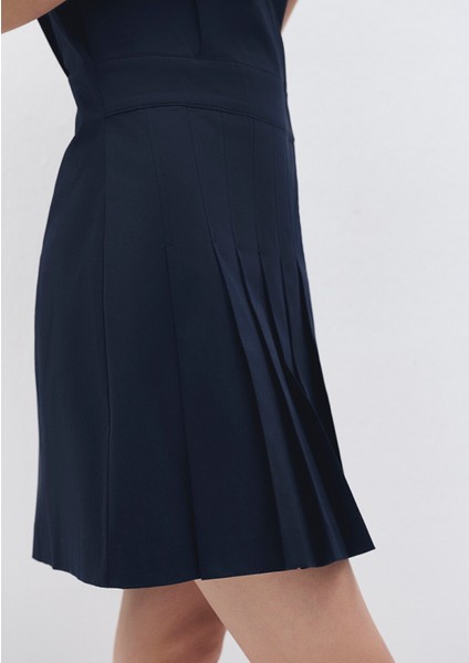 Polo Yaka Lacivert Elbise 1310628-82318