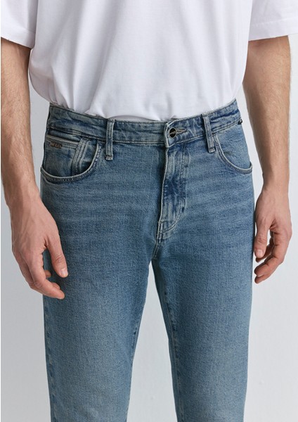 Milan Mavi Black Puslu Mavi-Gri Jean Pantolon 0081089344