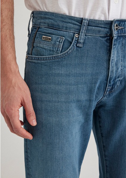 Martin Mavi Black Puslu Vintage Koyu Mavi Jean Pantolon 0037889348