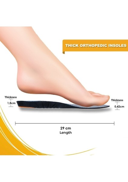 Yumuşak Memory Foam Tabanlık, Çukur Tabanlar Için Kemer Destekli, Rahatlık Sağlar