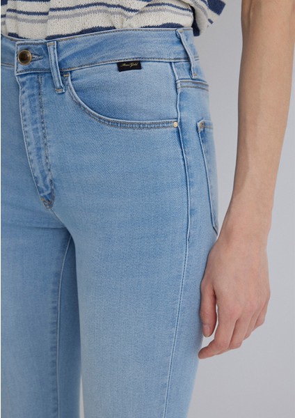 Kendra Gold Luxury Vintage Açık Mavi Jean Pantolon 1074689170