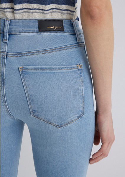 Kendra Gold Luxury Vintage Açık Mavi Jean Pantolon 1074689170