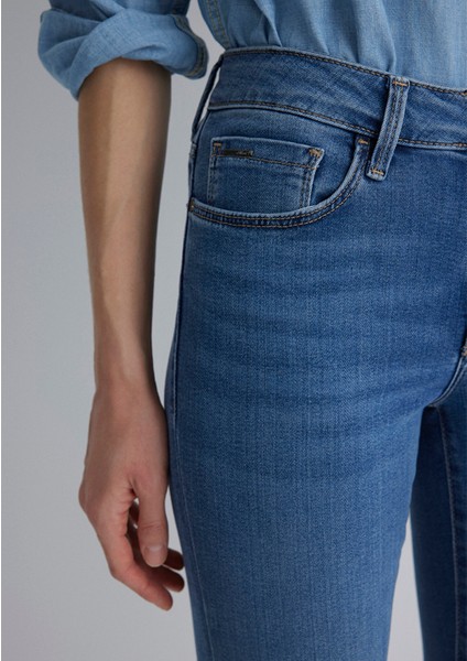Tess Gold Luxury Vintage Indigo Mavisi Jean Pantolon 100328-89570