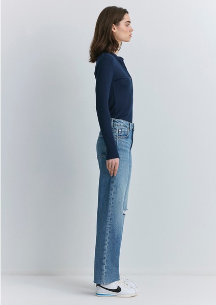 Barcelona Kolej Indigo Mavisi Jean Pantolon 101047-89197