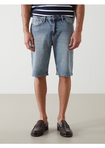 Yeni Sezon Standart Kalip Erkek Jean Sort - S5JM06Z8 fiyatları