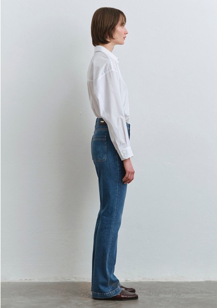 Tilda Iconic Vintage Koyu Mavi Jean Pantolon 1012588-89597