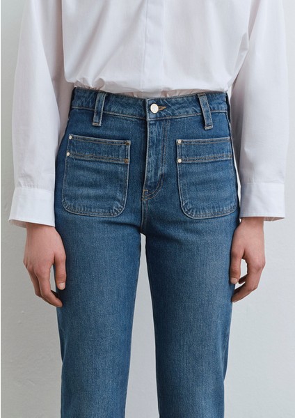 Tilda Iconic Vintage Koyu Mavi Jean Pantolon 1012588-89597