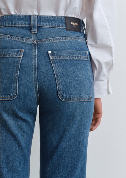 Tilda Iconic Vintage Koyu Mavi Jean Pantolon 1012588-89597