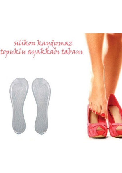 Kaydırmaz Silikon Tabanlık, Rahat ve Güvenli Topuklu Ayakkabılar Için