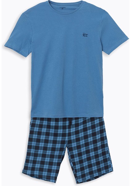 Yeni Sezon Standart Kalip Erkek Sortlu Pijama Takimi - S50532Z8