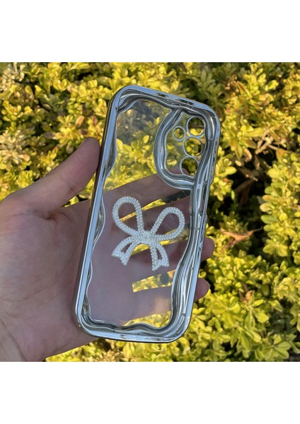 Samsung Galaxy A05S Kılıf Gümüş Taşlı Darbe Önleyici Silikon Kapak fiyatları