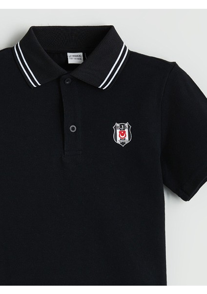 Yeni Sezon Polo Yaka Besiktas Baskili Erkek Cocuk Tisort - S5QH88Z4 modelleri