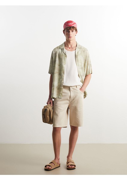 Yeni Sezon Standart Kalip Gabardin Erkek Sort - S5OO22Z8