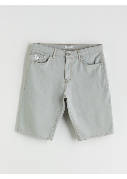 Yeni Sezon Standart Kalip Erkek Jean Sort - S5PY12Z8