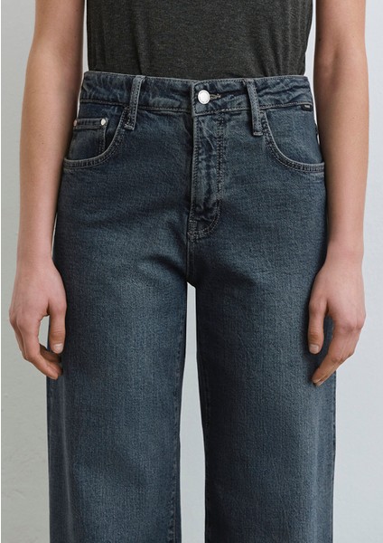 Leila Mavi Premium Gölgeli Koyu Mavi Jean Pantolon 1010600-89936