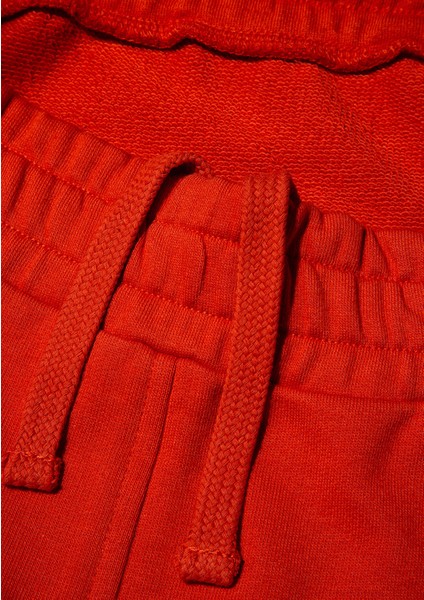 Mavi Logo Baskılı Turuncu Şort 0410240-70435