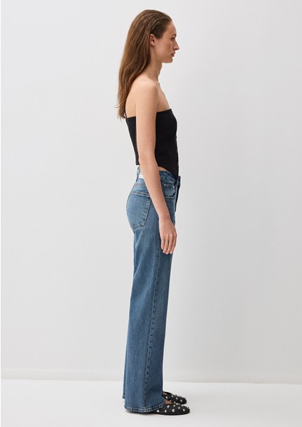 Ibiza Real Blue Puslu Koyu Mavi Jean Pantolon 1010530-89935