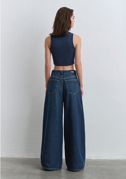 Mimi Iconic Koyu Mavi Jean Pantolon 1012615-90363