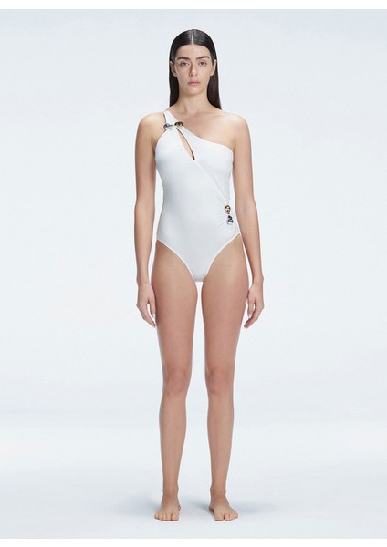 Beyaz Kadın Mayo Solene